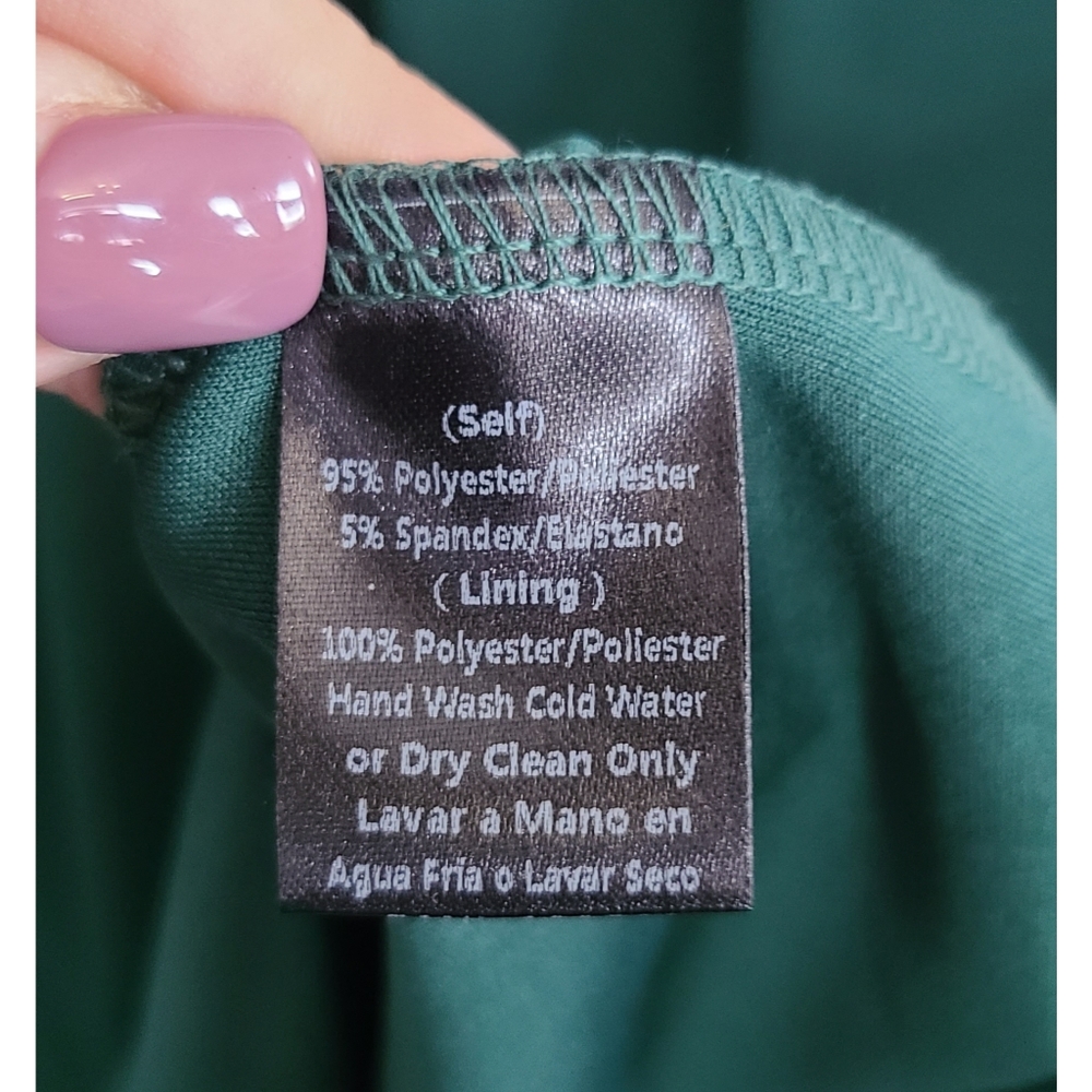 🆕️ Windsor Hunter Green Bodycon V-Neck Gown - Picture 11 of 11